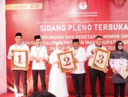 3 Paslon Cabup dan Cawabup Labuhanbatu Cabut Nomor Urut