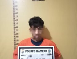 Sat Resnarkoba Polres Kampar Ciduk Pengedar Sabu di Bangkinang, 3,5 Gram Barang Bukti Diamankan