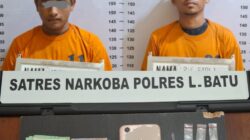 Satresnarkoba Polres Labuhanbatu Ringkus 2 Pelaku Penyalahguna Narkotika di Paindoan