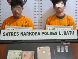 Satresnarkoba Polres Labuhanbatu Ringkus 2 Pelaku Penyalahguna Narkotika di Paindoan