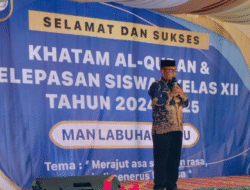 Penuh Haru dan Khidmat, MAN Labuhanbatu Gelar Khatam Al-Qur’an dan Perpisahan Siswa Akhir Tahun