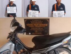 Dua Pelaku Curanmor dan Penadah Ditangkap Satreskrim Polres Labuhanbatu