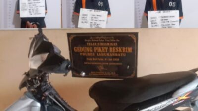 Dua Pelaku Curanmor dan Penadah Ditangkap Satreskrim Polres Labuhanbatu