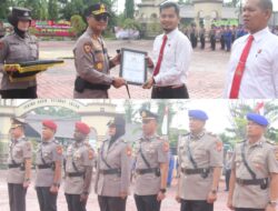 Kapolres Bengkalis Pimpin Upacara Sertijab dan Pemberian Penghargaan