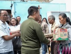 Bupati Humbahas Santuni 6 Korban Puting Beliung di Kecamatan Pollung