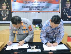 Polres Labuhanbatu dan BRI Jalin MoU Pengamanan Objek Vital Perbankan