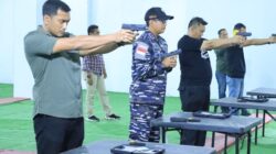 Danlanal TBA Kunjungan ke Polres Labuhanbatu, Kapolres Ajak Latihan Menembak