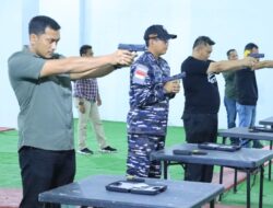 Danlanal TBA Kunjungan ke Polres Labuhanbatu, Kapolres Ajak Latihan Menembak