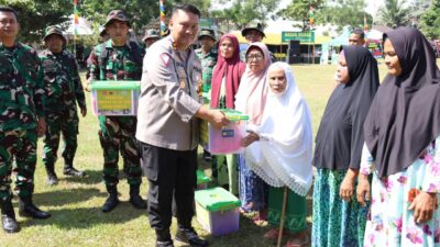 Kapolres Labuhanbatu Hadiri Pembukaan TMMD ke-125 di Desa Tanjung Medan