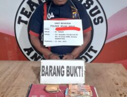 Polsek Bilah Hulu Ringkus Pengedar Sabu di Dusun Gunung Selamat