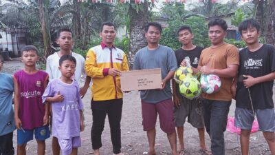 BP Ikanas Labuhanbatu Ajak Generasi Muda Kampung Sawah III Jauhi Narkoba Lewat Olahraga
