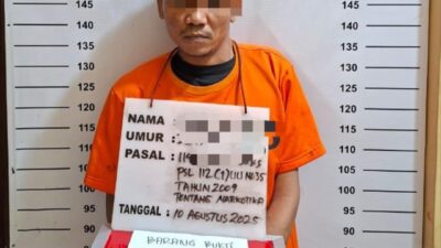 Satresnarkoba Polres Labuhanbatu Bekuk Pengedar Sabu di Pajak Hongkong