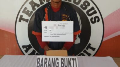 Polsek Bilah Hulu Bekuk Pria Pengedar Sabu di Perbaungan