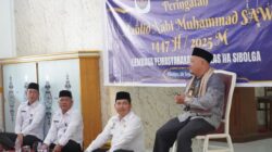 Lapas Sibolga Peringatan Maulid Nabi, Warga Binaan Khusyuk Mendengarkan Tausiyah