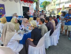HUT ke-70, Satlantas Polres Labuhanbatu Menyapa Warga dengan Bakti Kesehatan