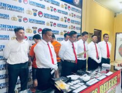 Polres Labuhanbatu Bekuk 2 Tersangka, Gagalkan Peredaran 712 Gram Sabu dan Ratusan Pil Ekstasi