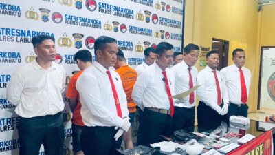Polres Labuhanbatu Bekuk 2 Tersangka, Gagalkan Peredaran 712 Gram Sabu dan Ratusan Pil Ekstasi