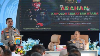 Kapolda Sumut Resmikan SPPG Polres Tapteng, Tinjau Ketahanan Pangan, dan Beri Motivasi Personel   