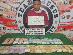 Polsek Aek Natas Ungkap Peredaran Sabu di Ujung Padang 
