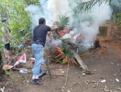 Polsek Bilah Hulu Grebek Sarang Narkoba di Desa Kampung Dalam
